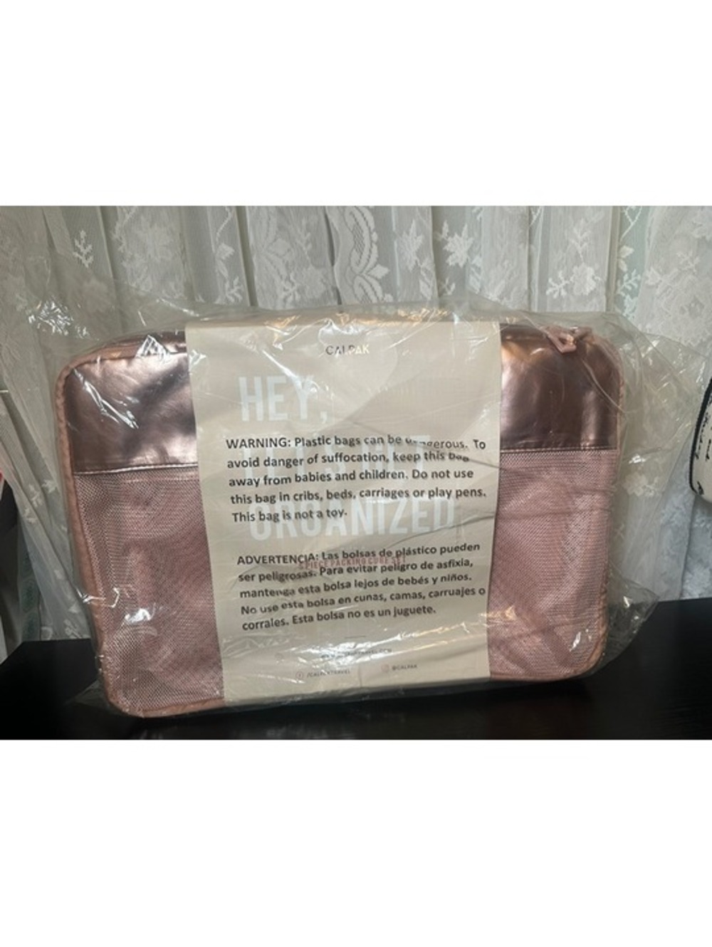 CALPAK 5 Piece Packing Cube Set Rose Gold - Picture 2 of 2